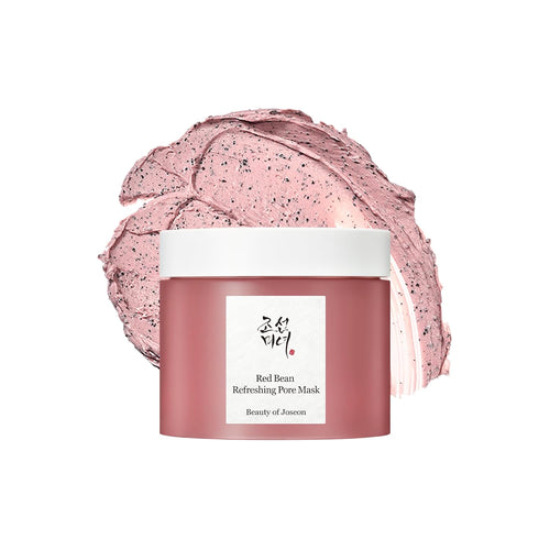 Red Bean Pore Refreshing Mask Mud Cream Hydrating Wash off Pack, Pore Cleansing Exfoliator, Korean Skin Care for Men and Women 140Ml, 4.73 Fl.Oz