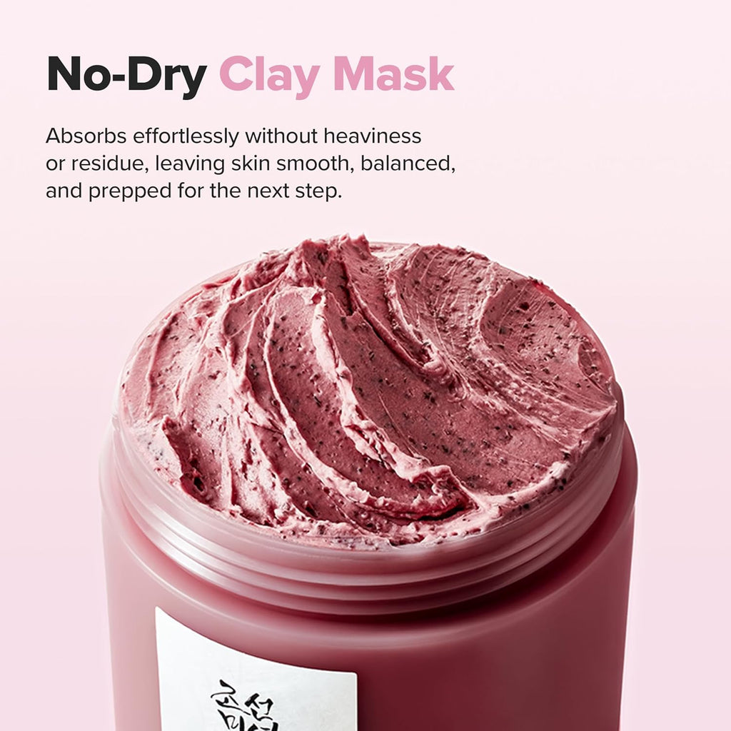 Red Bean Pore Refreshing Mask Mud Cream Hydrating Wash off Pack, Pore Cleansing Exfoliator, Korean Skin Care for Men and Women 140Ml, 4.73 Fl.Oz
