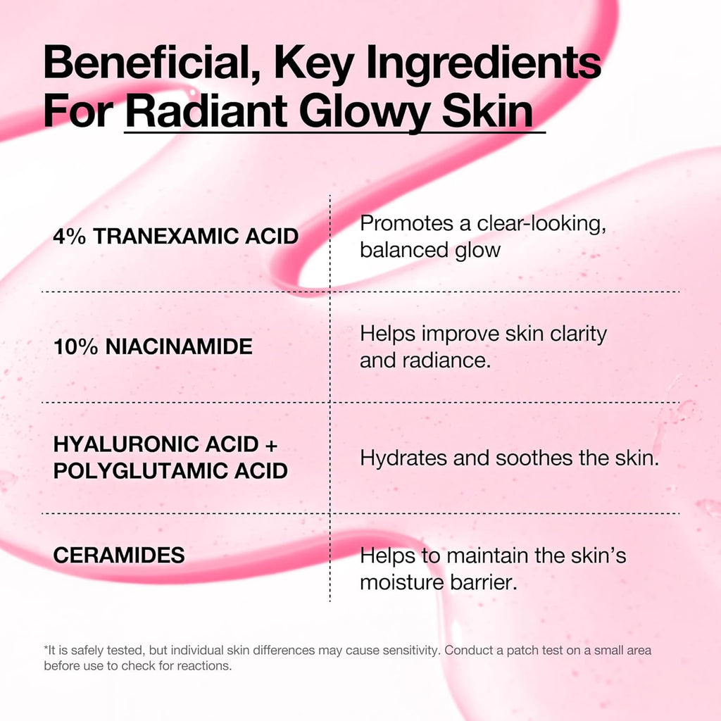 Niacinamide 10 + TXA 4 Serum, Dark Spot Care, Hyaluronic Acid, Tranexamic Acid, Lightweight & Hydrating All-In-One Daily Facial Serum for Glass Skin, Korean Skincare, 1.01 Fl.Oz