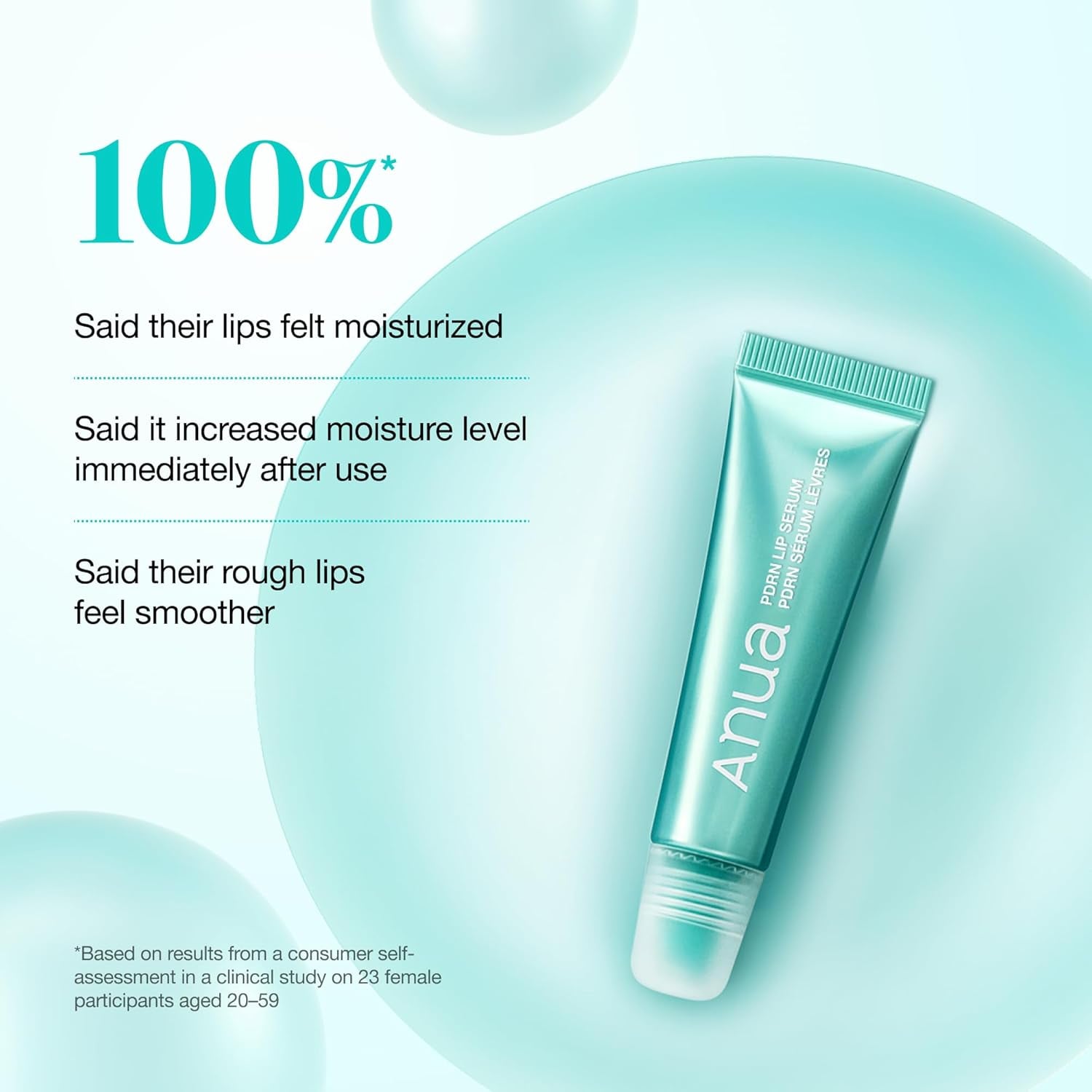 PDRN Lip Serum, Long-Lasting Hydration for Dry, Cracked Lips, Non-Sticky Moisturizing Lip Care with Salmon DNA, Hyaluronic Acid & Collagen, Korean Skincare, 0.33 Fl.Oz