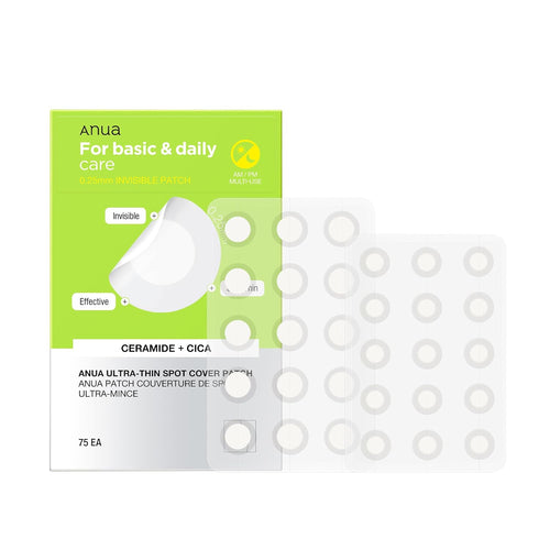 Ultra-Thin Spot Cover Patch, Invisible Hydrocolloid Pimple Patches for Face, 0.25Mm Thin, Day & Night Wear under Makeup, Non-Comedogenic, Korean Skincare, 75 Counts