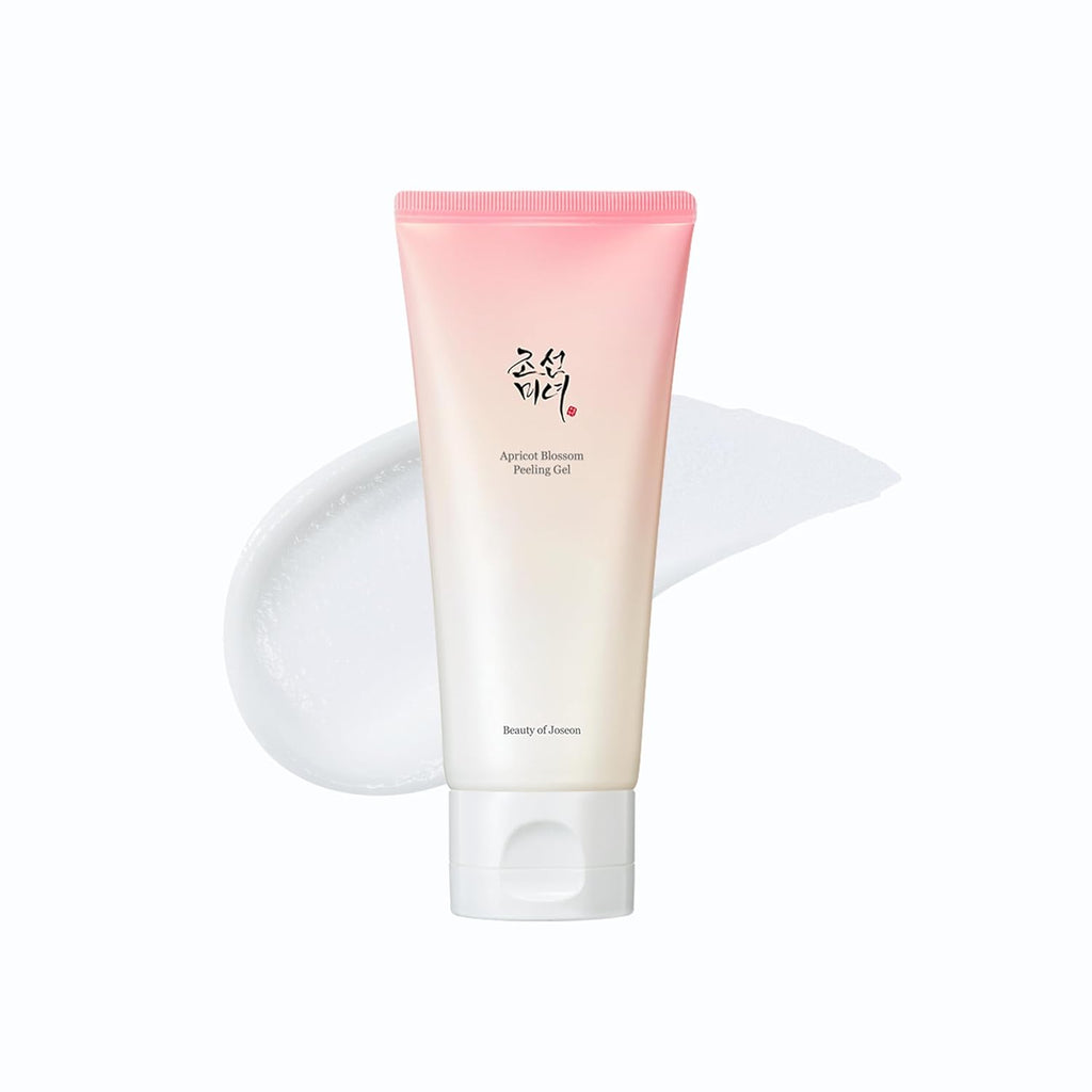 Apricot Blossom Peeling Gel Soft Exfoliating Face and Body Scrub Dead Skin Cells Remover for All Skin Types, Korean Skincare for Men Women, 100Ml, 3.38 Fl.Oz