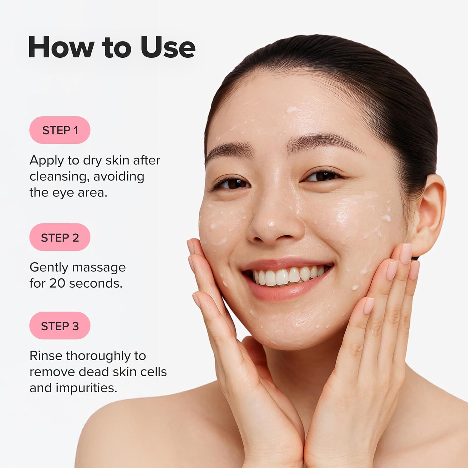 Apricot Blossom Peeling Gel Soft Exfoliating Face and Body Scrub Dead Skin Cells Remover for All Skin Types, Korean Skincare for Men Women, 100Ml, 3.38 Fl.Oz