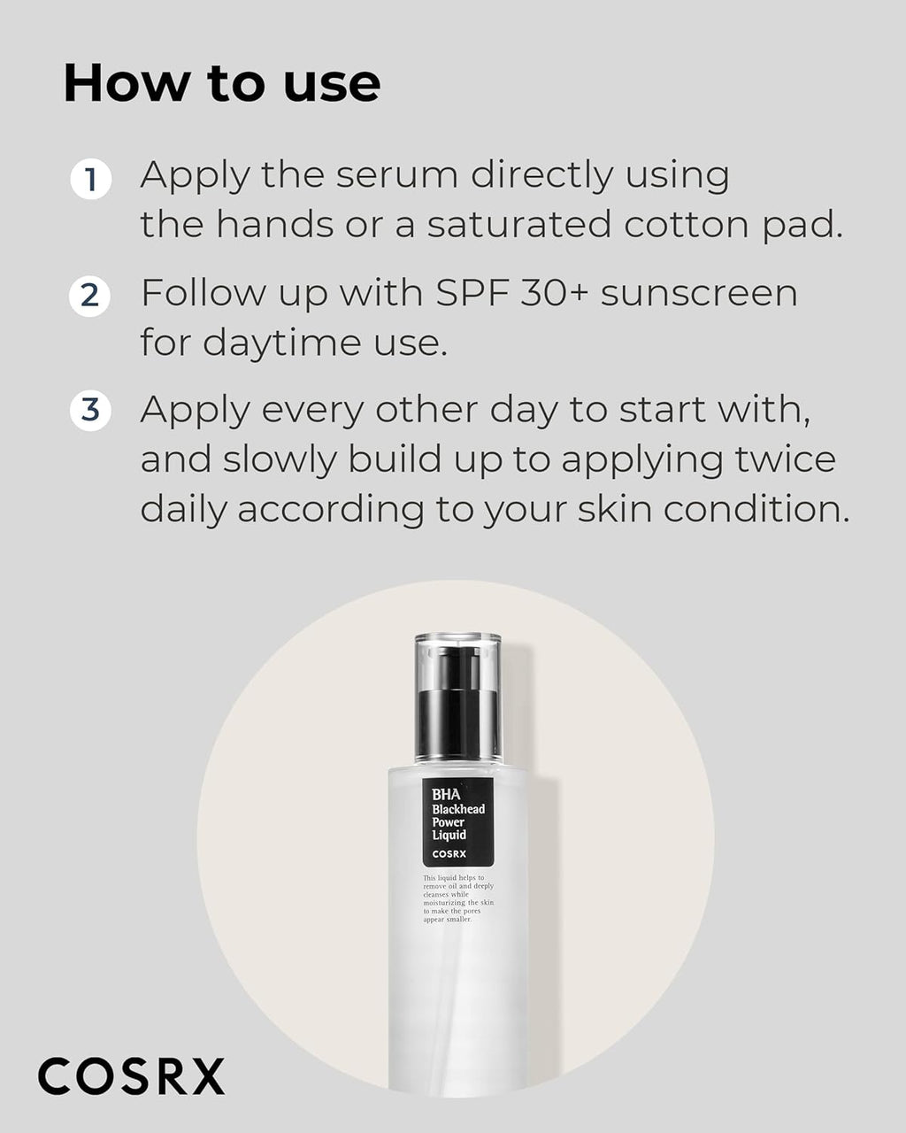 Niacinamide 2% + BHA 4% Blackhead Exfoliant Toner 3.38 Fl.Oz / 100Ml, Korean Toner, Blackhead Remover, Pore Minimizer for Enlarged Pores, for All Skin Types, Korean Skin Care