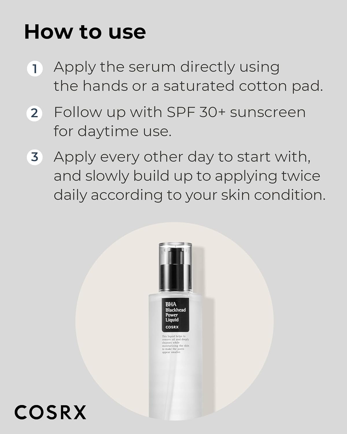 Niacinamide 2% + BHA 4% Blackhead Exfoliant Toner 3.38 Fl.Oz / 100Ml, Korean Toner, Blackhead Remover, Pore Minimizer for Enlarged Pores, for All Skin Types, Korean Skin Care