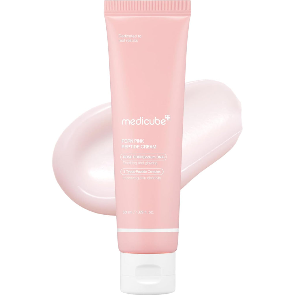 PDRN Pink Hyaluronic Moisturizing Cream | Blemish Recovery, Relief & Hydrating Care | Restores Skin Elasticity & Glow | Korean Skincare for Even Skin Tone & Pore Care | 50Ml / 1.69 Fl.Oz.
