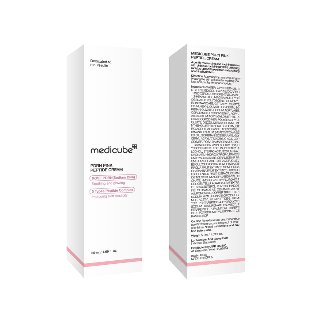 PDRN Pink Hyaluronic Moisturizing Cream | Blemish Recovery, Relief & Hydrating Care | Restores Skin Elasticity & Glow | Korean Skincare for Even Skin Tone & Pore Care | 50Ml / 1.69 Fl.Oz.