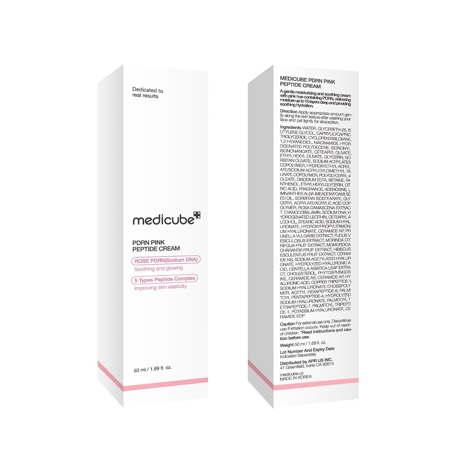 PDRN Pink Hyaluronic Moisturizing Cream | Blemish Recovery, Relief & Hydrating Care | Restores Skin Elasticity & Glow | Korean Skincare for Even Skin Tone & Pore Care | 50Ml / 1.69 Fl.Oz.