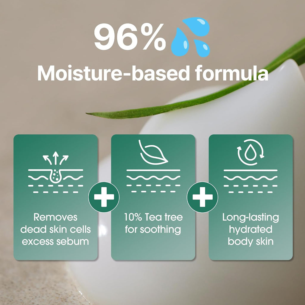 AHA BHA PHA Miracle Calming Body Lotion, 6.76 Oz – Salicylic Acid Exfoliating Body Moisturizer for Dry & Rough Skin – Daily Hydration with Centella Asiatica & Tea Tree – Korean Skin Care