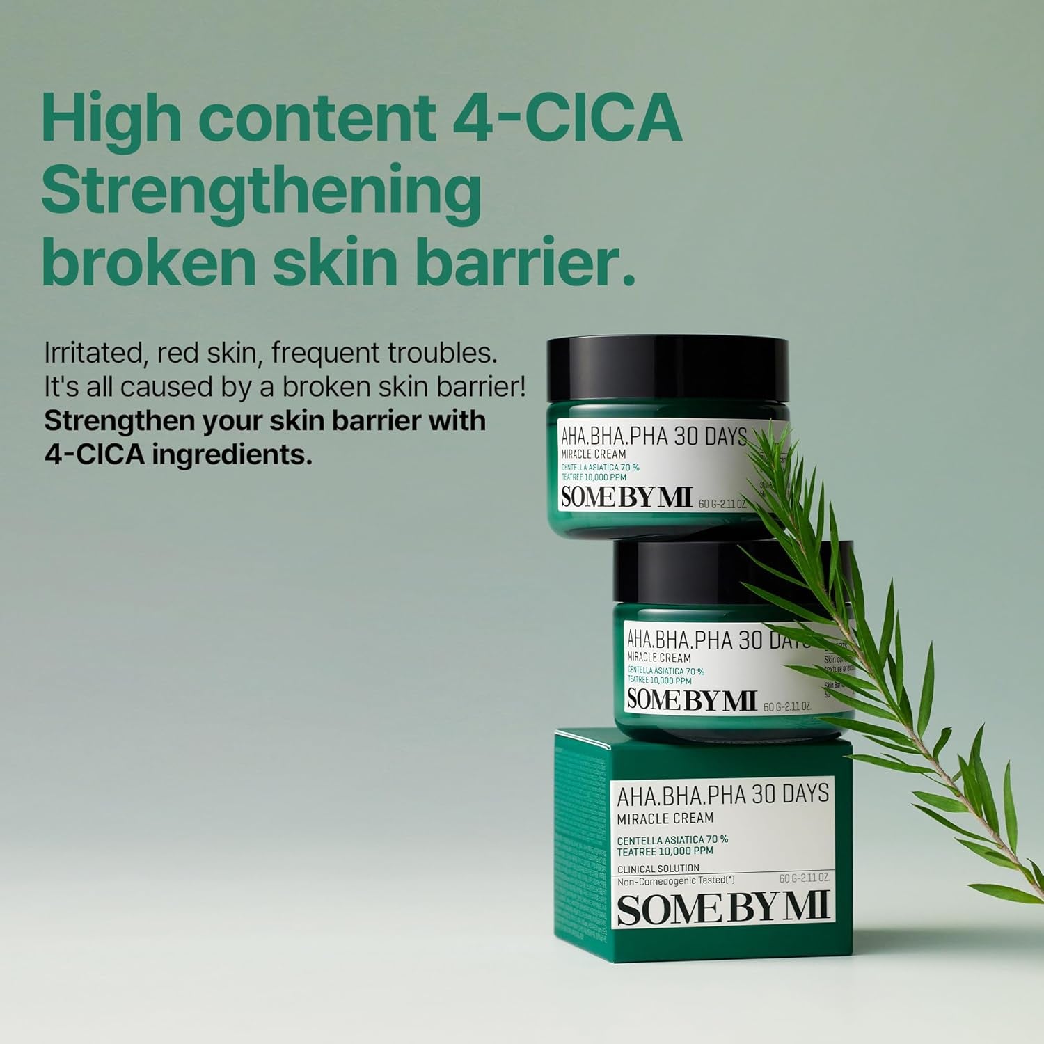 AHA BHA PHA 30 Days Miracle Cream - 2.02Oz, 60Ml - Mild Exfoliating Salicylic Acid & Centella Face Moisturizer for All Skin Types - Daily Soothing & Clarifying Face Cream - Korean Skin Care
