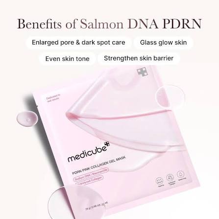 MEDICUBE Salmon DNA PDRN Pink Collagen Jelly Gel Mask — 4 Masks